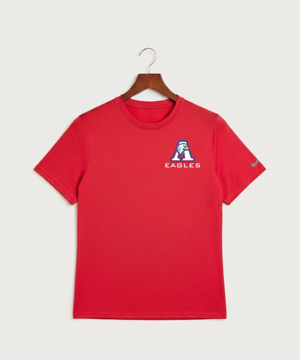 Apollo High School Football (Boys) - University Red Nike Swoosh Sleeve rLegend Tee NKDX8730