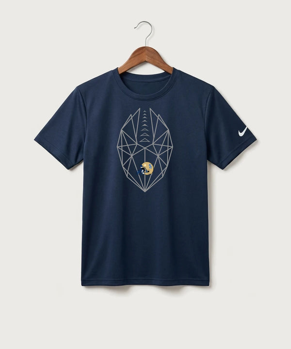Braham Area High School Football (Boys) - College Navy Nike Youth Swoosh Sleeve rLegend Tee NKDX8787