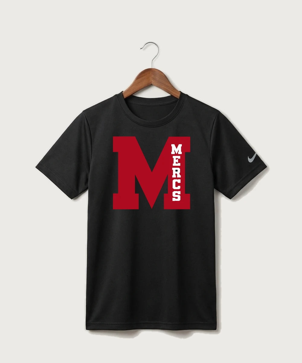 Mcgregor High School Volleyball (Girls) - Black Nike Youth Swoosh Sleeve rLegend Tee NKDX8787