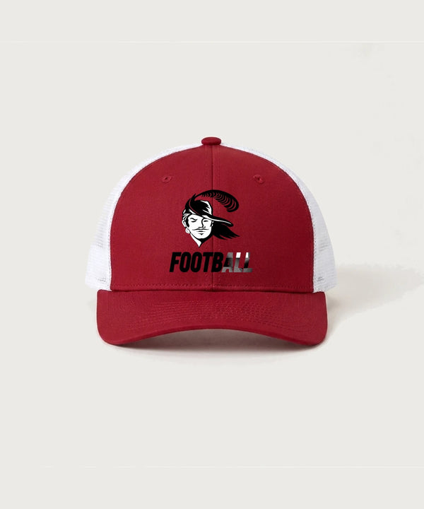Border West Football (Boys) - Deep Red/ White Sport-Tek Club Trucker Cap STC46