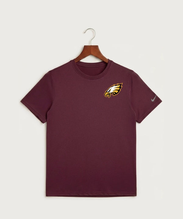 Dover-Eyota High School Football (Boys) - Deep Maroon Nike Swoosh Sleeve rLegend Tee NKDX8730