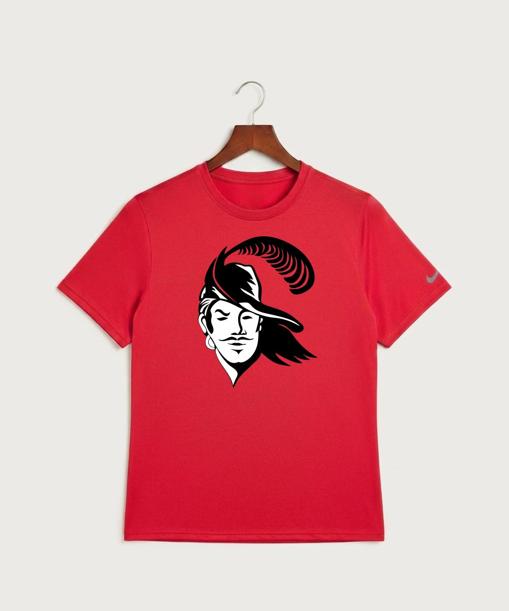 Border West Football (Boys) - University Red Nike Swoosh Sleeve rLegend Tee NKDX8730