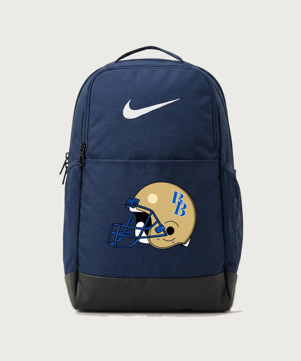 Braham Area High School Football (Boys) - Midnight Navy Nike Brasilia Medium Backpack NKDH7709