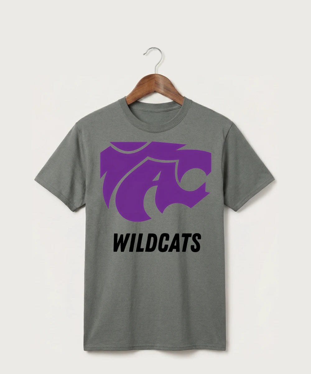 Axtell High School Basketball (Girls) Team Store - Medium Grey Port & Co Core Cotton Tee. PC54