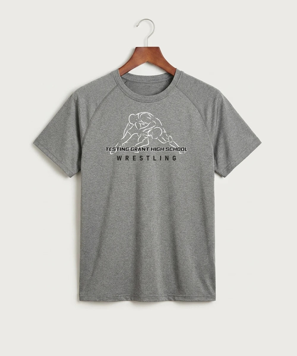 GF E2E Test 01 Wrestling - Gray Tee