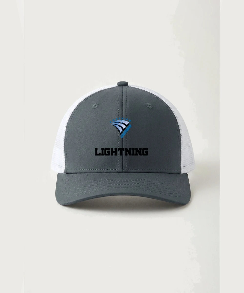 Eastview High School Volleyball (Girls) - Iron Grey/ White Sport-Tek Club Trucker Cap STC46