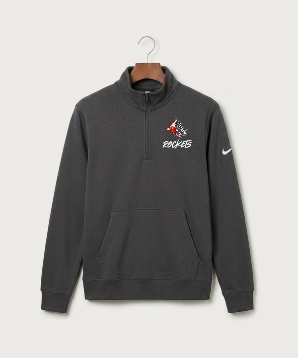 John Marshall High School Cross Country (Coed) - Anthracite Nike Club Fleece Sleeve Swoosh 1/2-Zip NKDX6718