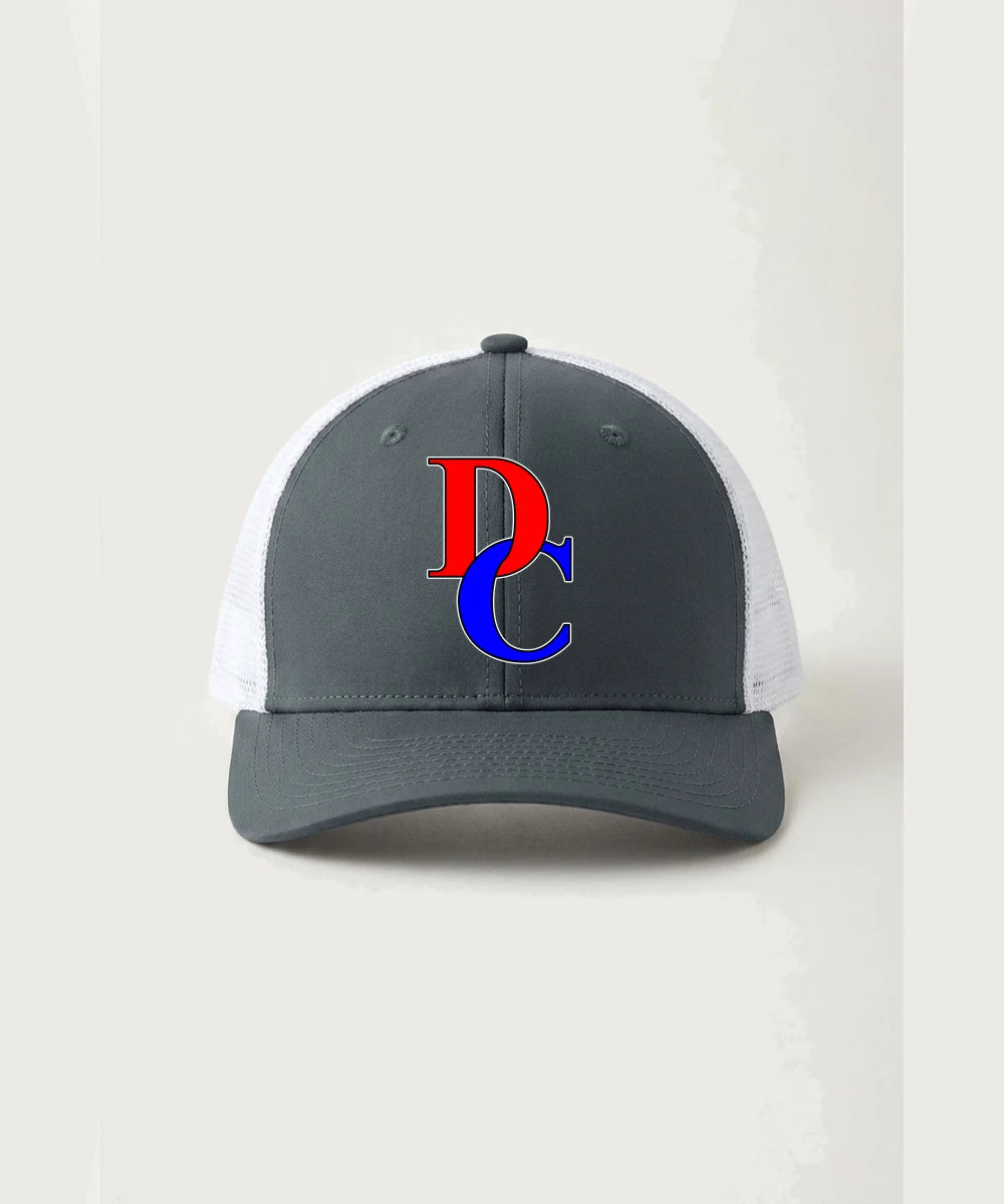 Davenport Central High School Volleyball (Girls) - Iron Grey/ White Sport-Tek Club Trucker Cap STC46