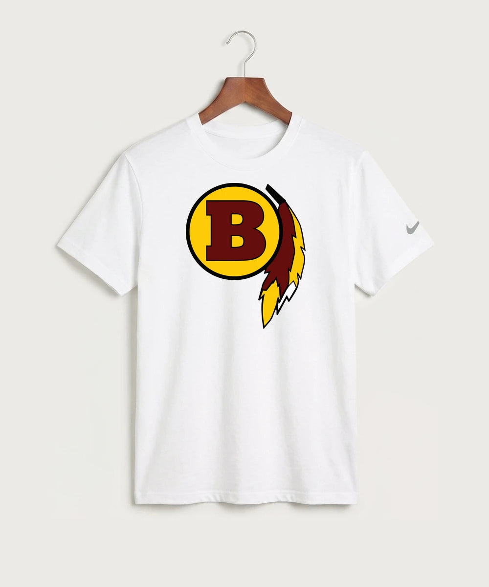 Benson High School Football (Boys) - White Nike Swoosh Sleeve rLegend Tee NKDX8730
