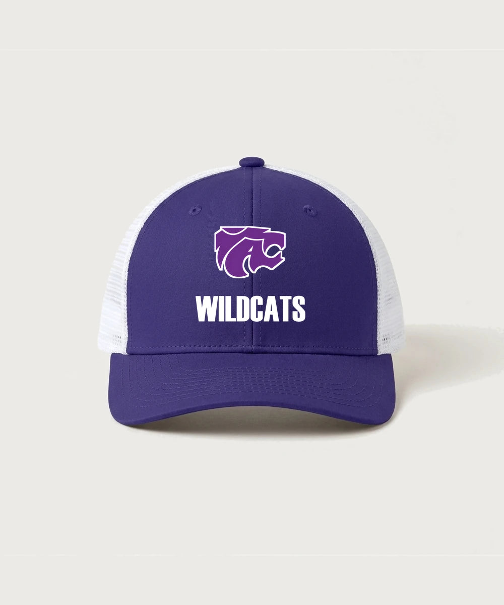 Axtell High School Basketball (Girls) Team Store - Purple/ White Sport-Tek Club Trucker Cap STC46
