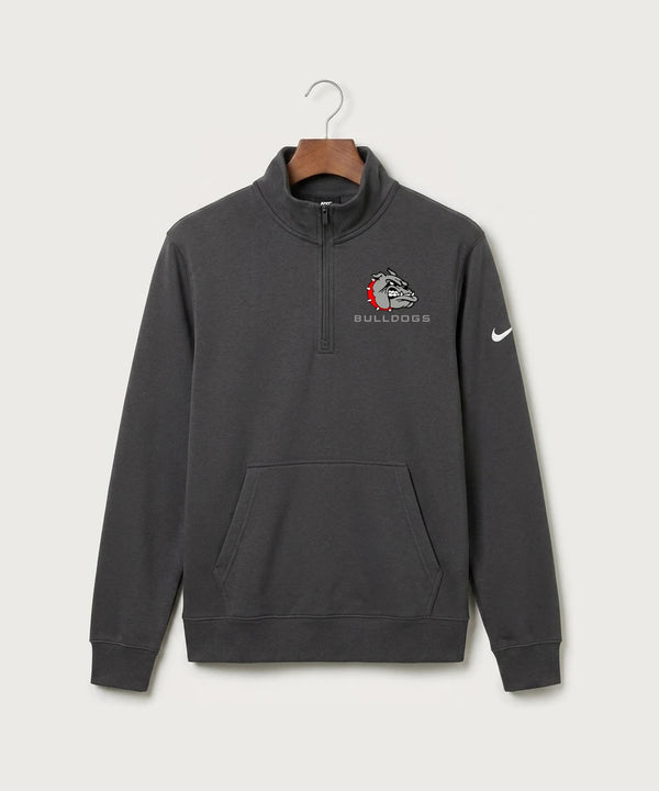 Otter Tail Central Football (Boys) - Anthracite Nike Club Fleece Sleeve Swoosh 1/2-Zip NKDX6718