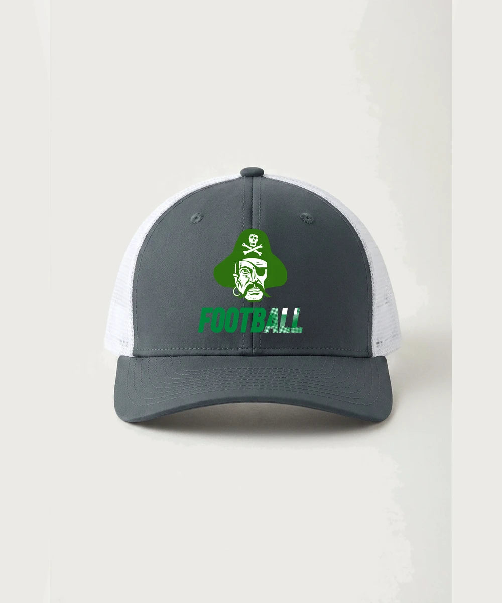 Verndale High School Football (Boys) - Iron Grey/ White Sport-Tek Club Trucker Cap STC46