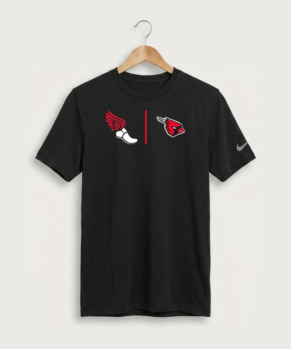 GF E2E Test 02 Track and Field - Black Nike Swoosh Sleeve rLegend Tee NKDX8730