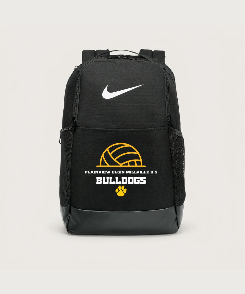 Plainview Elgin Millville H S Volleyball (Girls) - Black Nike Brasilia Medium Backpack NKDH7709
