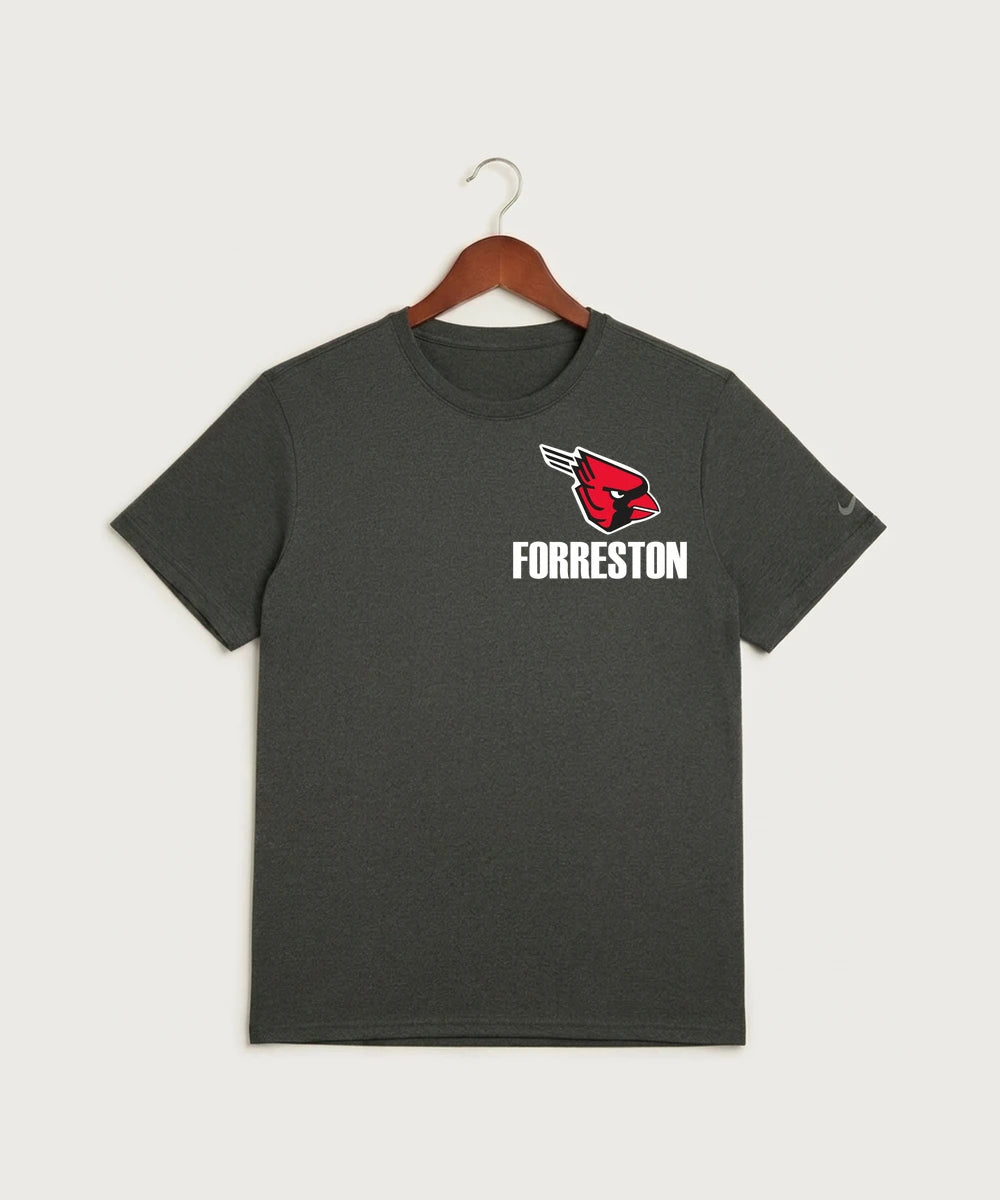 Forreston Basketball - Dark Smoke Heather Nike Swoosh Sleeve rLegend Tee NKDX8730