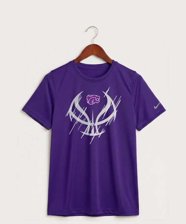 Axtell High School Basketball (Girls) Team Store - Court Purple Nike Youth Swoosh Sleeve rLegend Tee NKDX8787