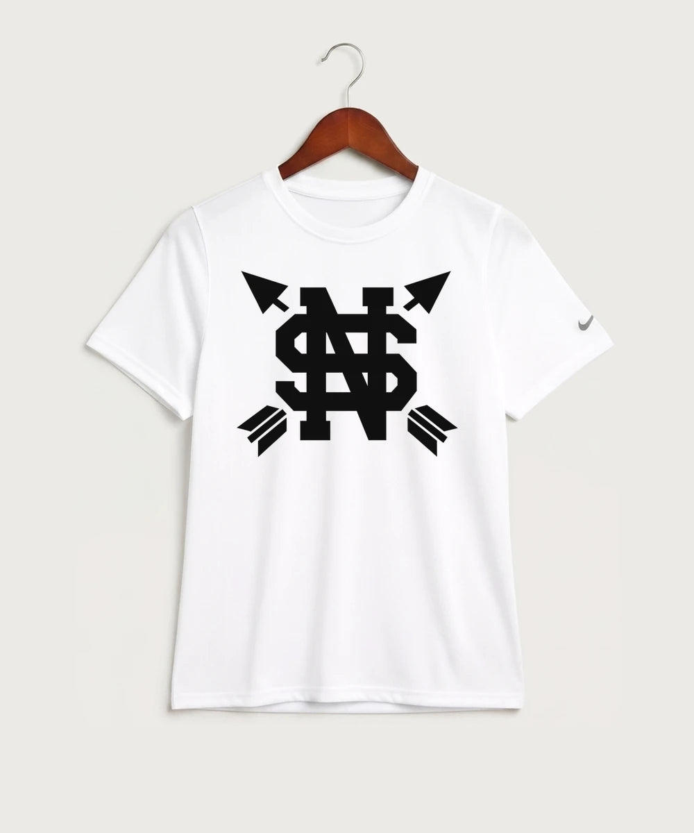 GF E2E Test 06 Girls Golf - White Nike Youth Swoosh Sleeve rLegend Tee NKDX8787