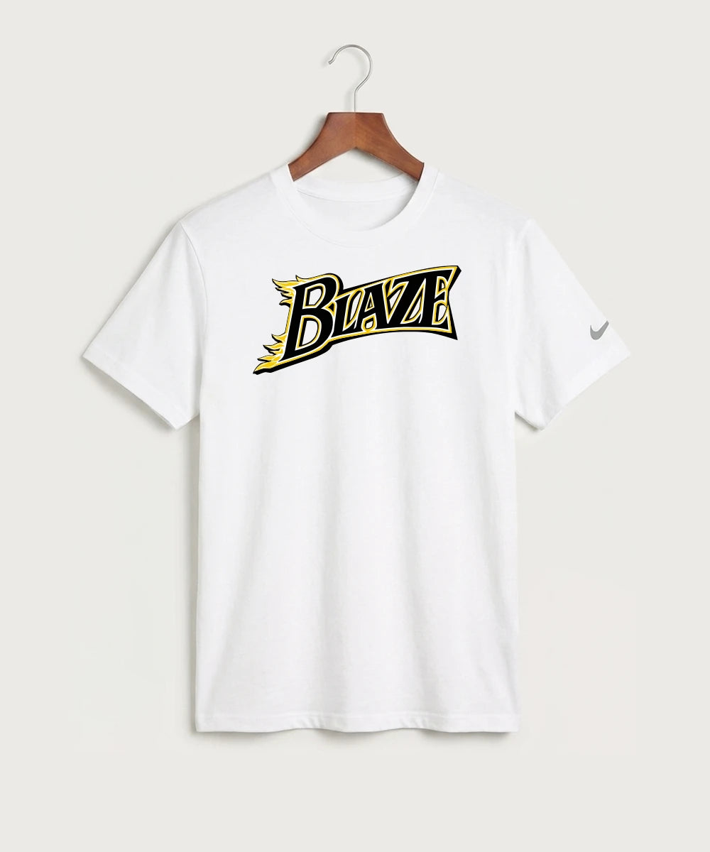 Burnsville High School Football (Boys) - White Nike Swoosh Sleeve rLegend Tee NKDX8730