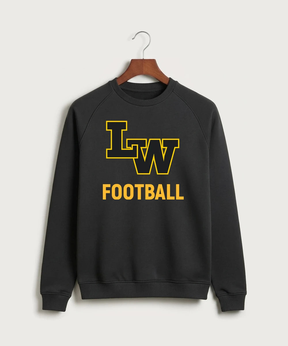 Le-Win Football - Black Crewneck