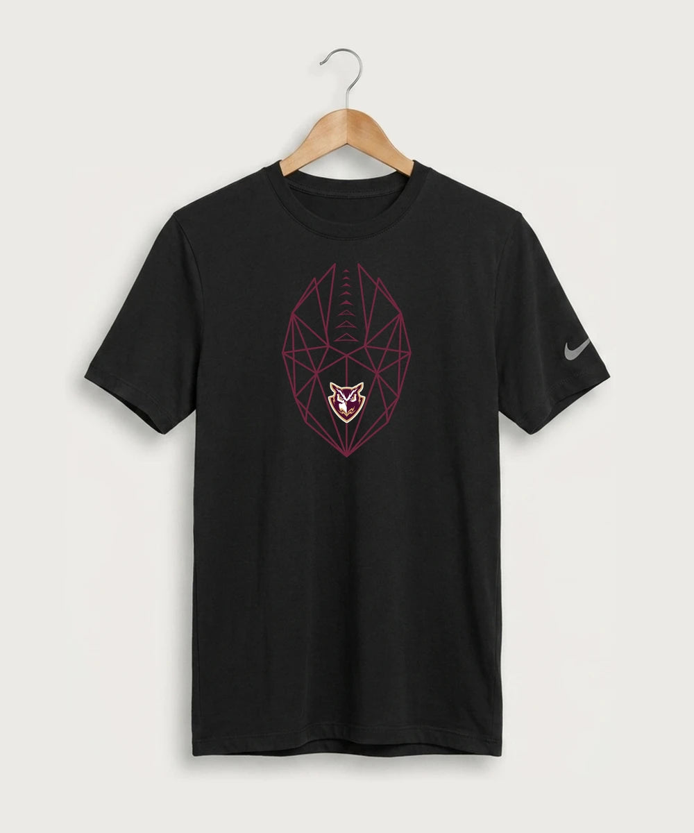 Hancock High School Football (Boys) - Black Nike Swoosh Sleeve rLegend Tee NKDX8730