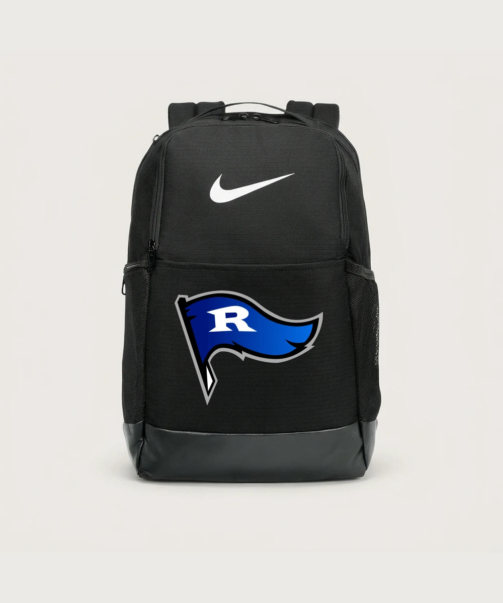 Red Lake County Central Football (Boys) - Black Nike Brasilia Medium Backpack NKDH7709