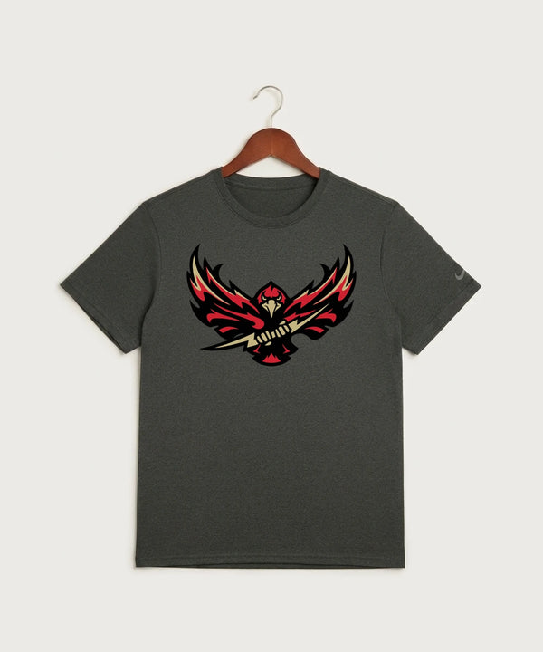 Gfw High School Football (Boys) - Dark Smoke Heather Nike Swoosh Sleeve rLegend Tee NKDX8730