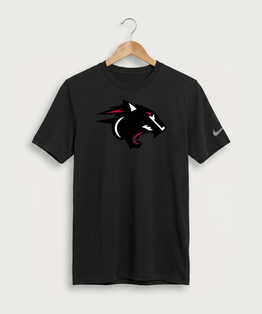 Nrheg Panthers High School Football (Boys) - Black Nike Swoosh Sleeve rLegend Tee NKDX8730