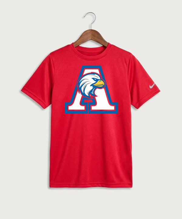 Apollo High School Football (Boys) - University Red Nike Youth Swoosh Sleeve rLegend Tee NKDX8787