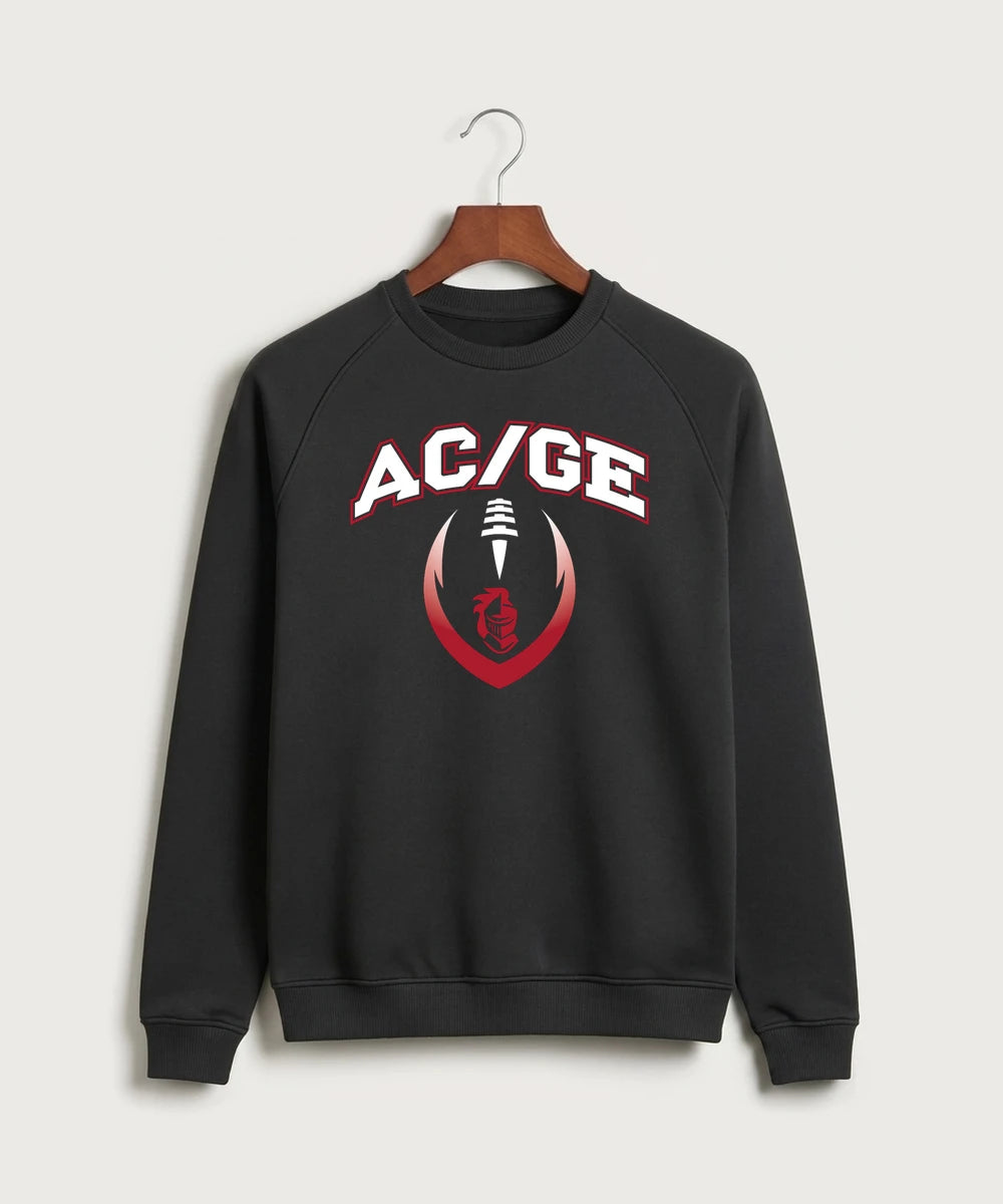 Alden-Conger-Glenville Emmons High School Football (Boys) - Black Crewneck