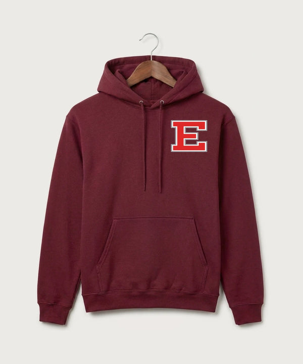 Duluth East High School Cheer (Coed) - Cardinal Port & Co Core Fleece Pullover Hooded Sweatshirt. PC78H
