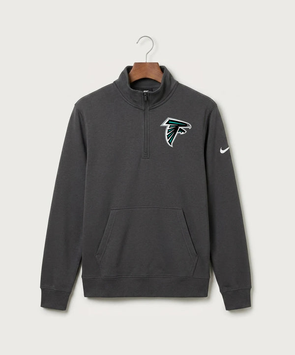 Fillmore Central High School Football (Boys) - Anthracite Nike Club Fleece Sleeve Swoosh 1/2-Zip NKDX6718