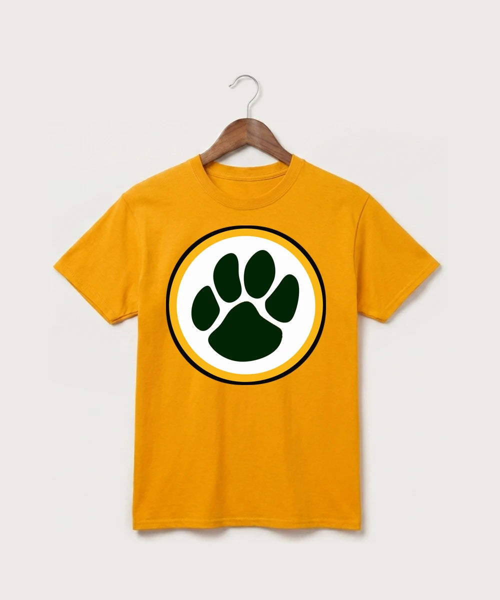Ashwaubenon High School Football (Boys) (Sandbox) - Gold Port & Co Core Cotton Tee. PC54