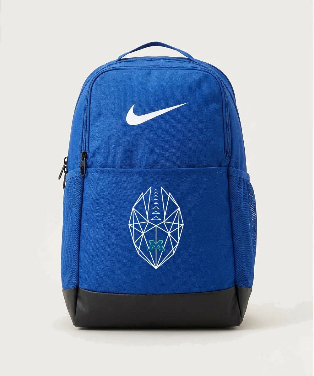 Minnewaska Area High School Football (Boys) - Game Royal Nike Brasilia Medium Backpack NKDH7709