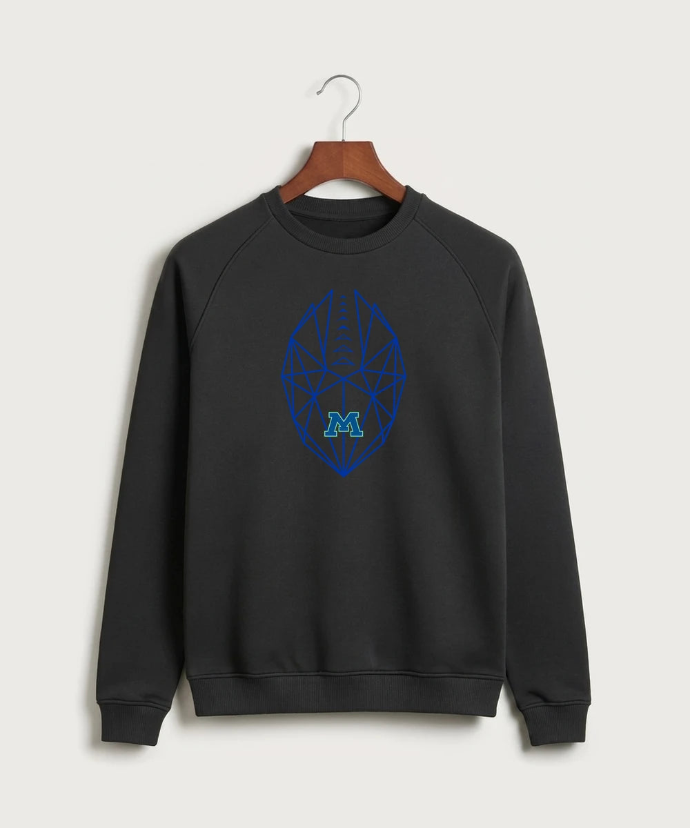 Minnewaska Area High School Football (Boys) - Black Crewneck
