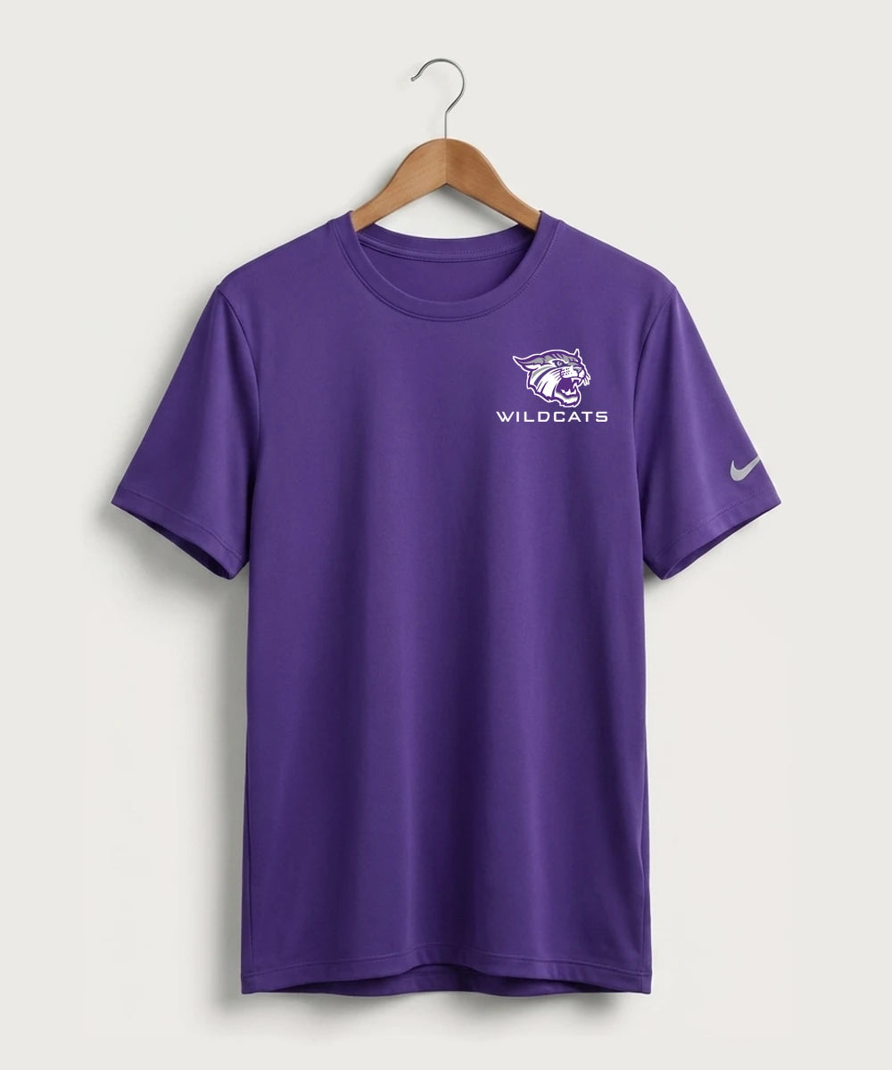 Goodhue High School Volleyball (Girls) - Court Purple Nike Swoosh Sleeve rLegend Tee NKDX8730