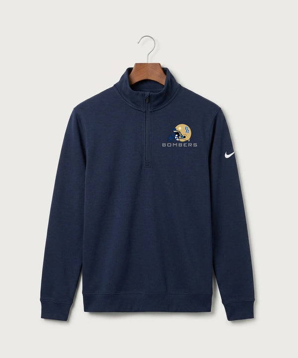 Braham Area High School Football (Boys) - Midnight Navy Nike Club Fleece Sleeve Swoosh 1/2-Zip NKDX6718