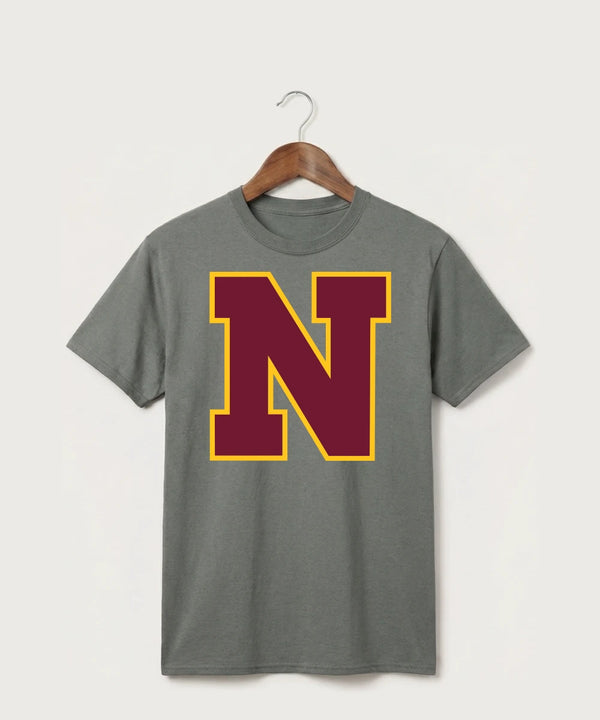 Northfield High School Volleyball (Girls) - Medium Grey Port & Co Core Cotton Tee. PC54