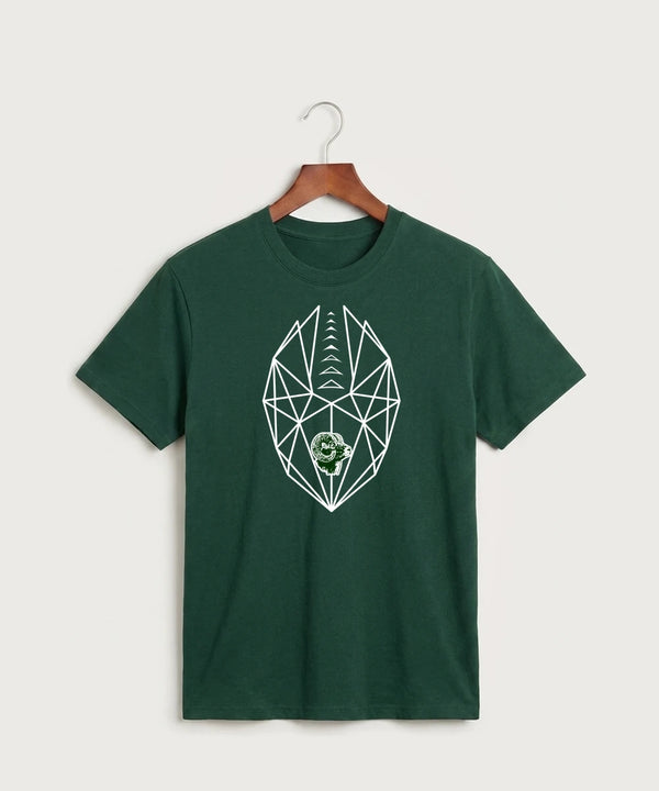 Roseau High School Football (Boys) - Dark Green Port & Co Core Cotton Tee. PC54