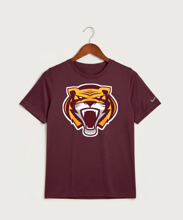 Stewartville High School Football (Boys) - Deep Maroon Nike Youth Swoosh Sleeve rLegend Tee NKDX8787
