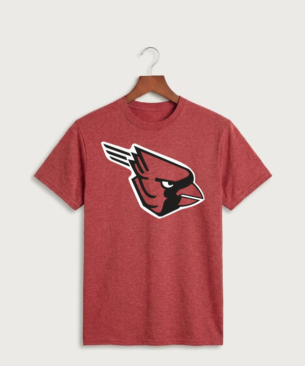 GF E2E Test 01 Wrestling - Heather Red Port & Co Core Cotton Tee. PC54