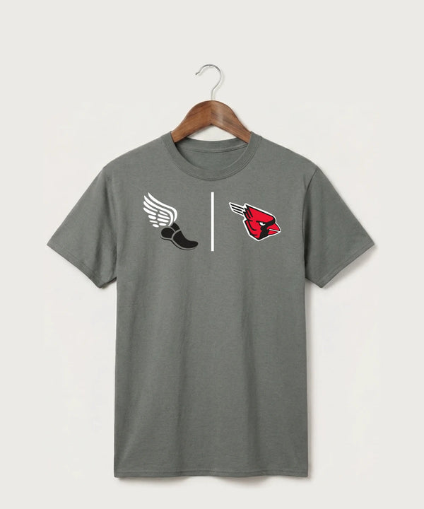 Forreston Track and Field - Medium Grey Port & Co Core Cotton Tee. PC54