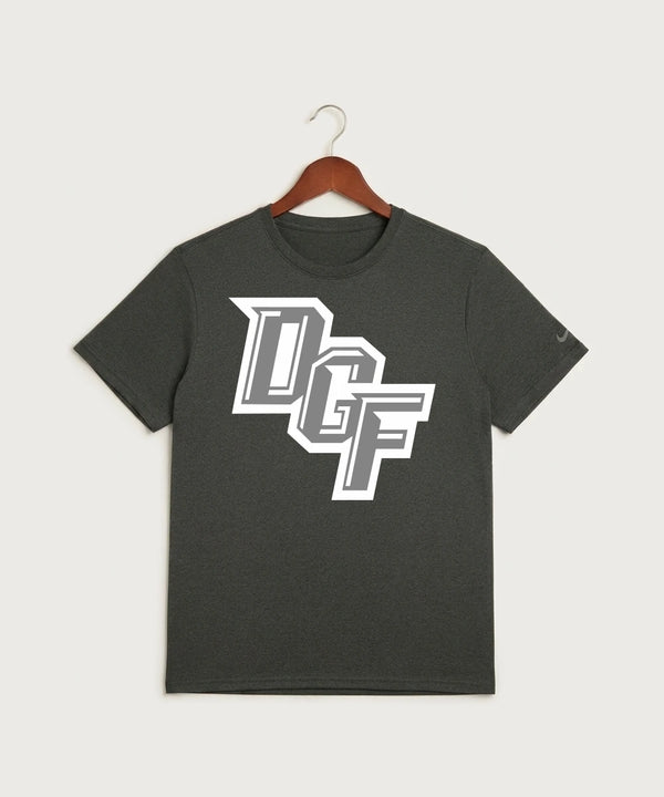 DGF High School Football (Boys) - Dark Smoke Heather Nike Swoosh Sleeve rLegend Tee NKDX8730