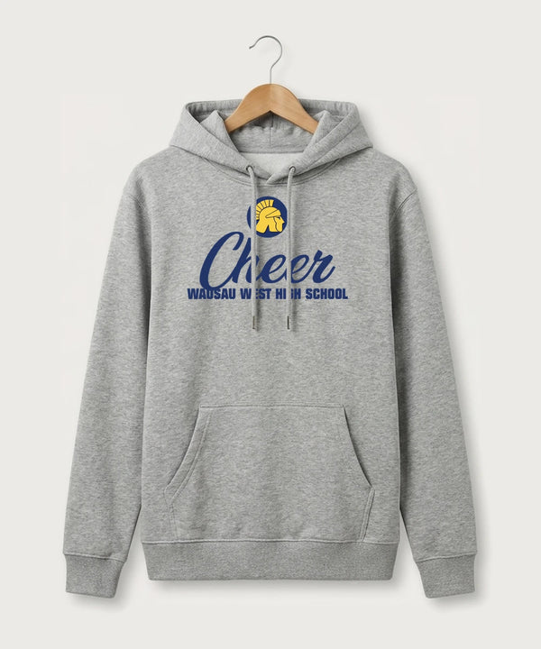 Wausau West High School Cheer - Heather Grey Hoodie Value