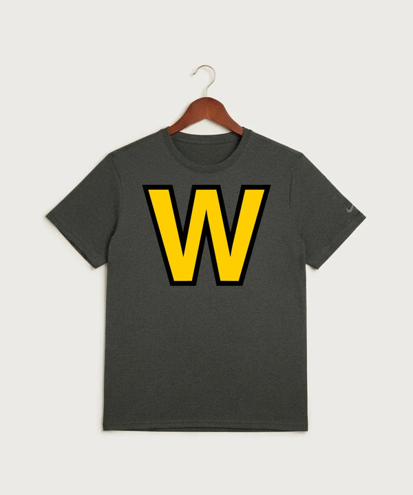 Warroad High School Football (Boys) - Dark Smoke Heather Nike Swoosh Sleeve rLegend Tee NKDX8730
