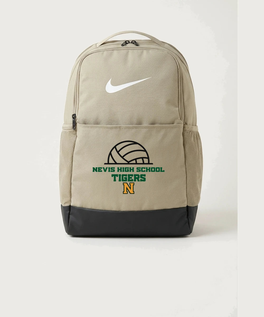 Nevis High School Volleyball (Girls) - Desert Khaki Nike Brasilia Medium Backpack NKDH7709