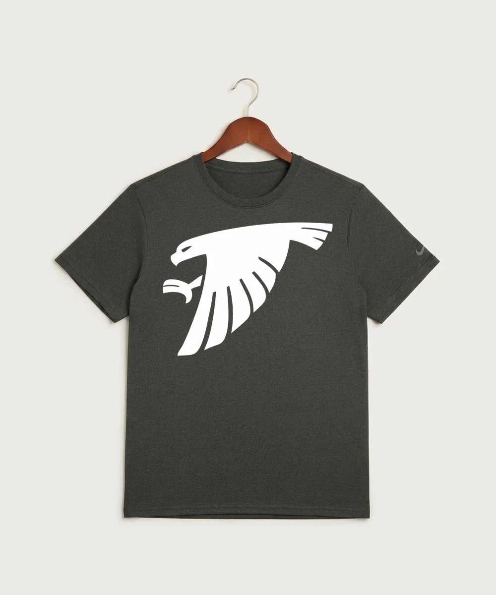 GF E2E Test 03 Girls Basketball - Dark Smoke Heather Nike Swoosh Sleeve rLegend Tee NKDX8730