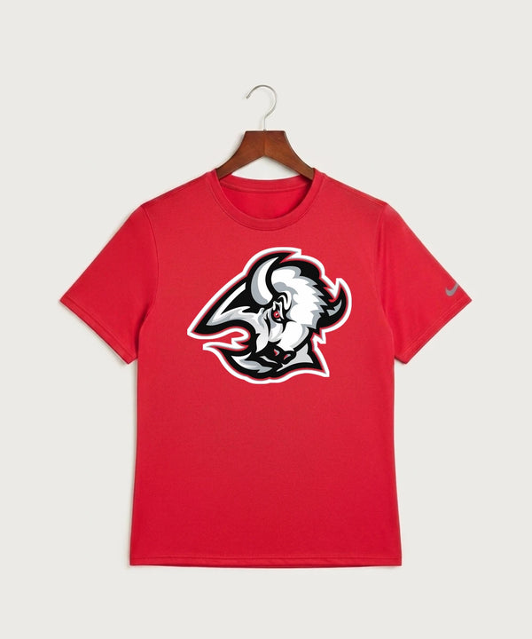 Buffalo High School Football (Boys) - University Red Nike Swoosh Sleeve rLegend Tee NKDX8730