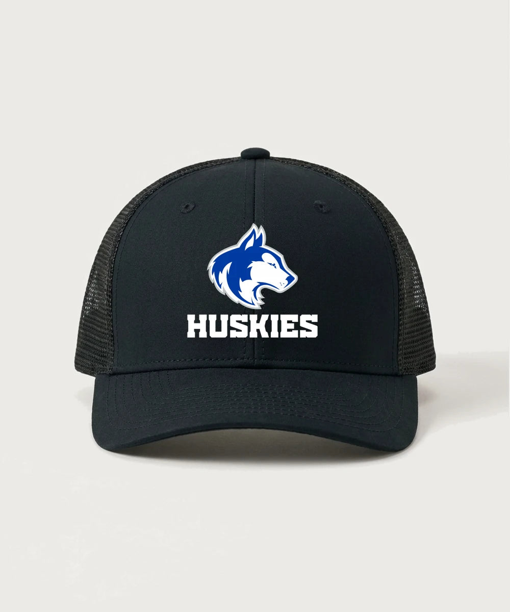 Owatonna High School Volleyball (Girls) - Black/ Black Sport-Tek Club Trucker Cap STC46