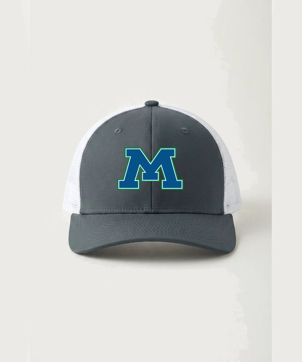 Minnewaska Area High School Football (Boys) - Iron Grey/ White Sport-Tek Club Trucker Cap STC46