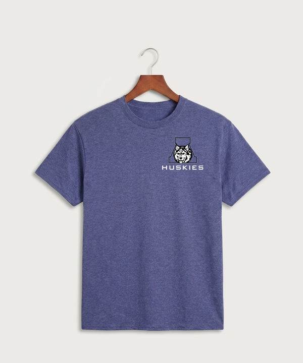 Albany High School Football (Boys) - Heather Purple Port & Co Core Cotton Tee. PC54